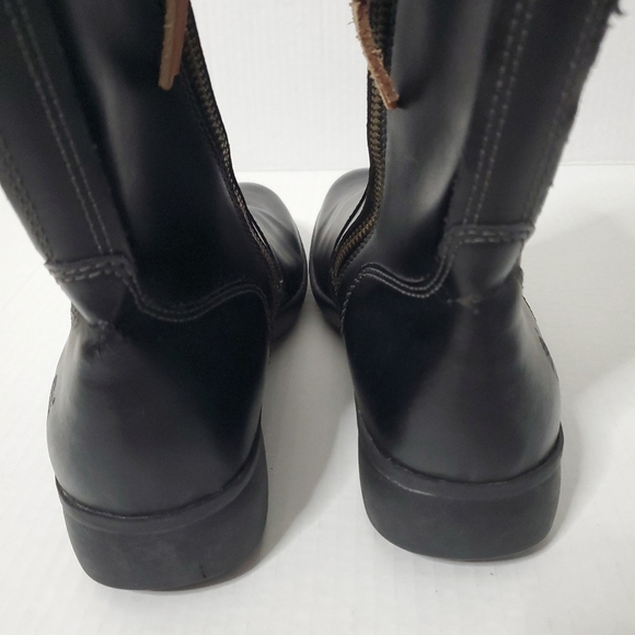 Timberland Womens Side Zip Leather Booties Size 8.5M Waterproof Black Mid Calf - Picture 6 of 16